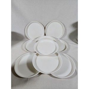 Lot of 9 Vintage Le Menu 7 3/4 Inches Melamine Plates